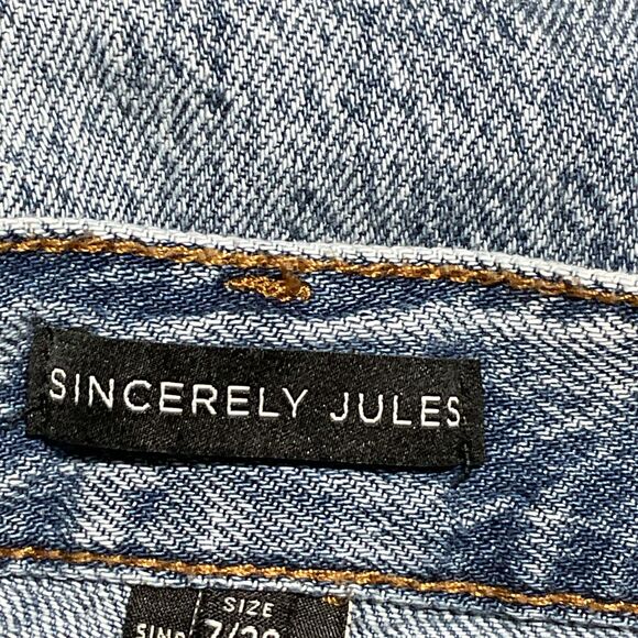 Sincerely Jules Straight Leg Capri Jeans Sz 7 - Picture 6 of 8